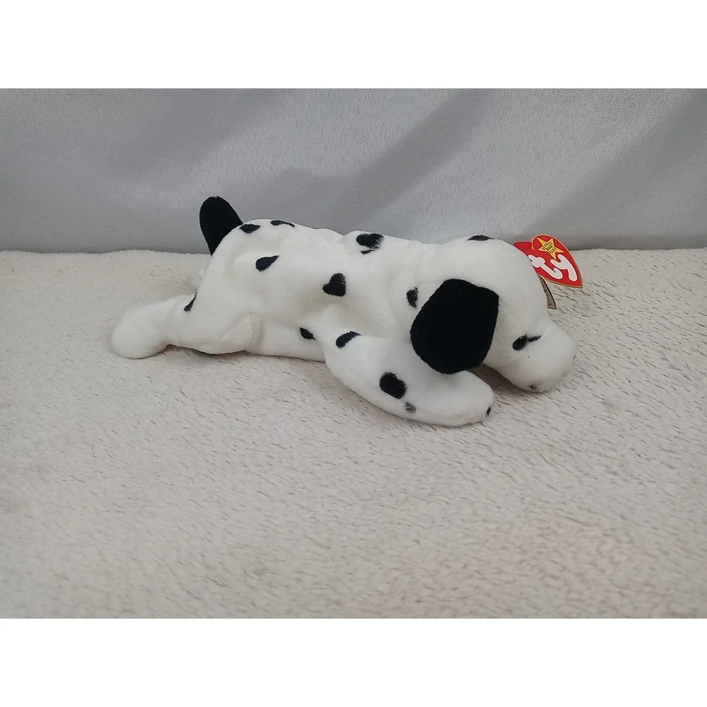 VTG Original Ty Beanie Babies Dotty The Dalmatian 1996 Stuffed Animal Dog Plush‎
